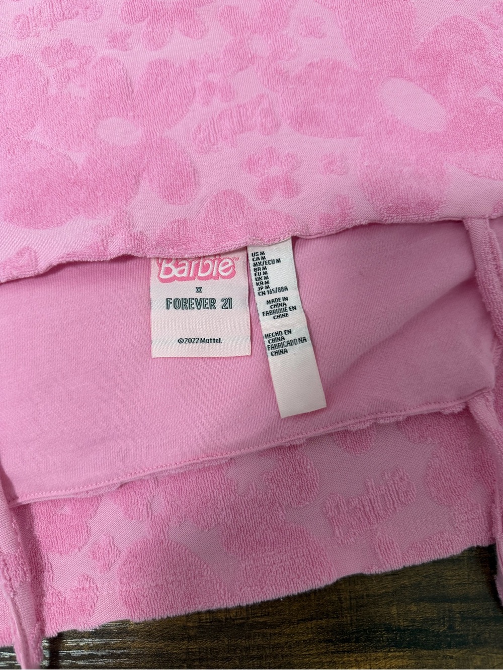 2022 Mattel • Forever 21 X Barbie • Pink Floral • Mini Dress • Medium - Picture 4 of 7